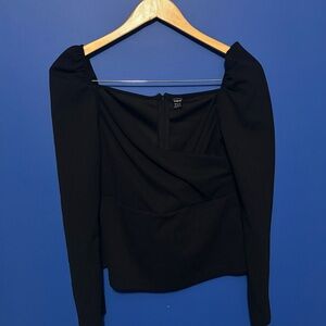 {SHEIN} Black Off-Shoulder Blouse women's size M